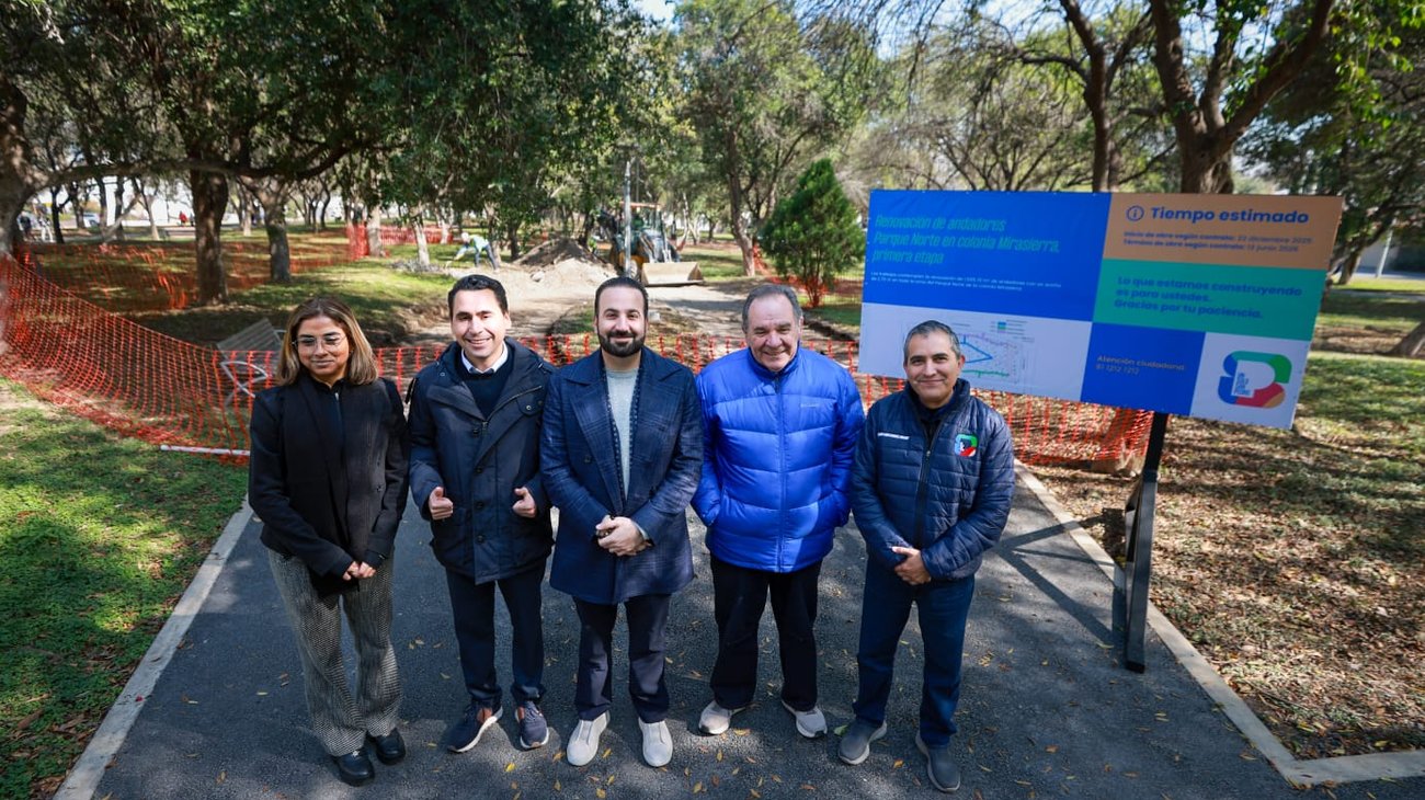 Arranca San Pedro renovación de andadores en parque de Mirasierra