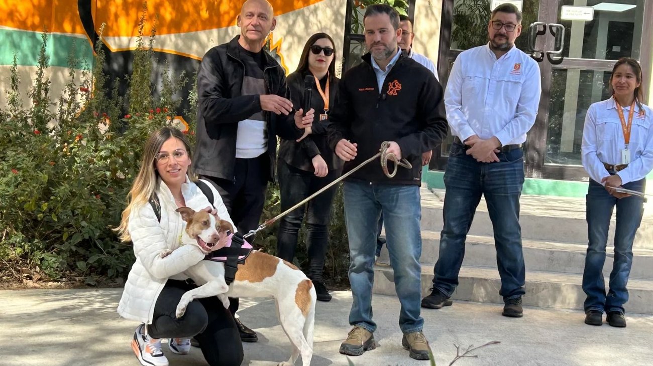 Entregan a perrita maratonista, ahora "Mara”, a su nueva familia