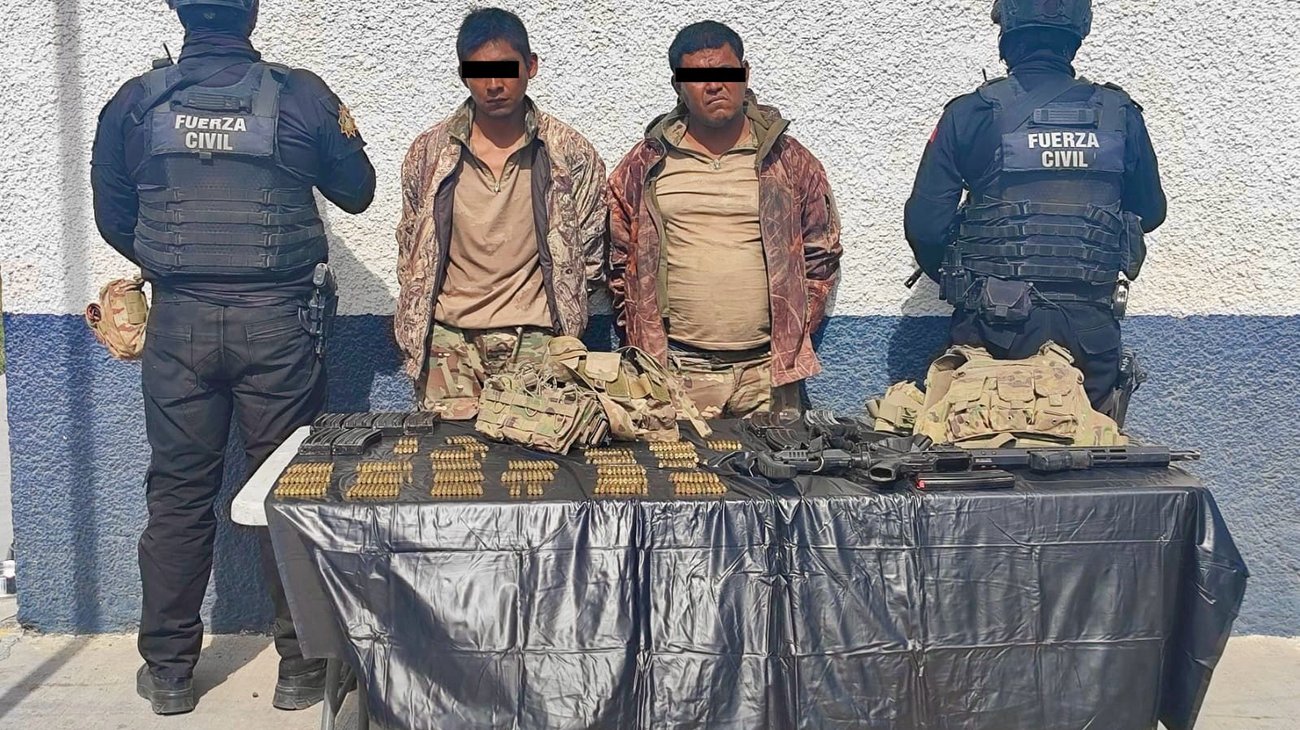 Arrestan a hombres portando armas largas en General Bravo 