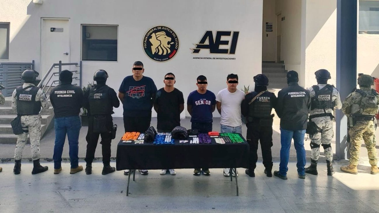 Detienen a cuatro con más de 280 dosis de droga en Juárez