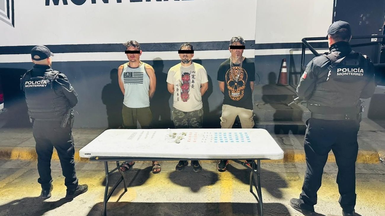 Discución termina con tres detenidos con 84 dósis de droga
