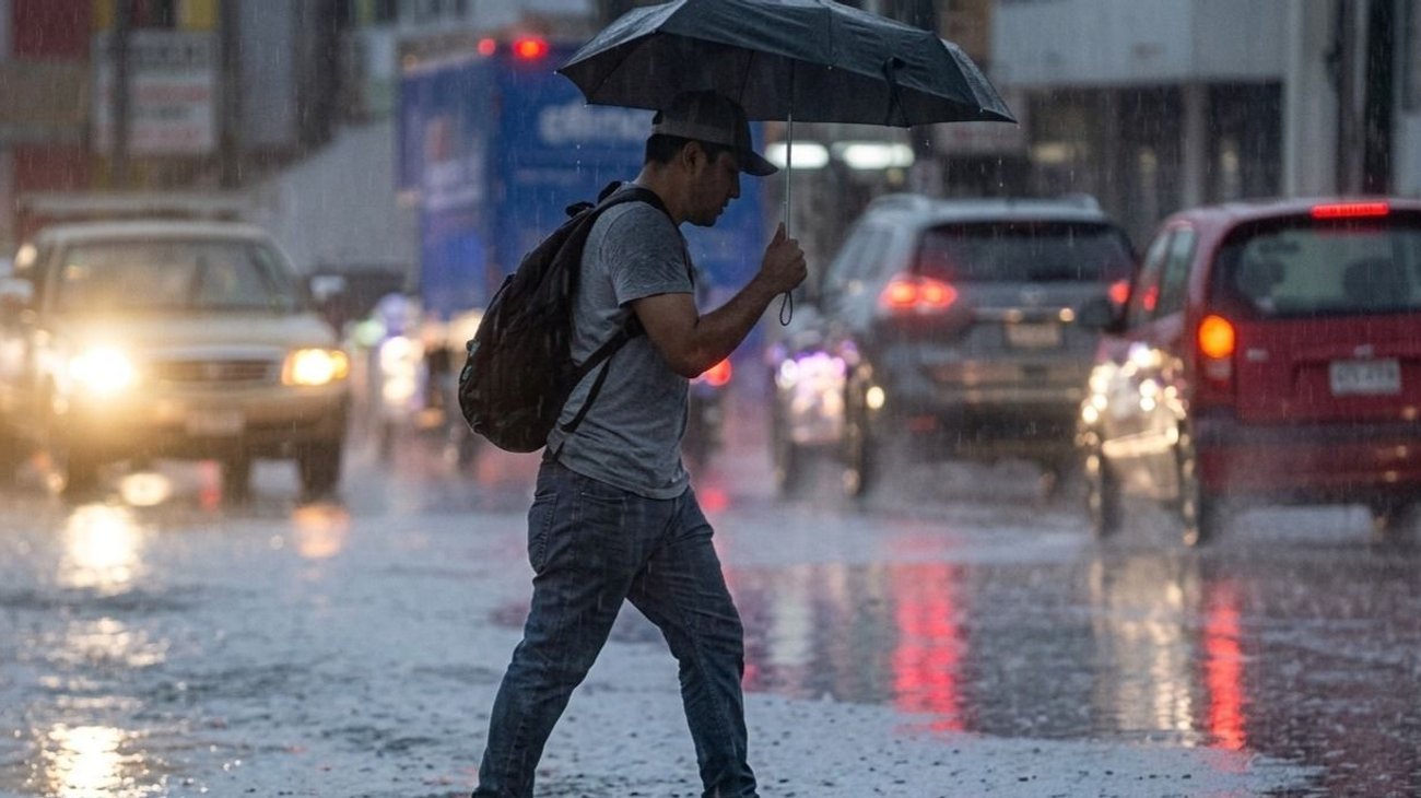 Fuertes lluvias afectan la zona metropolitana de Monterrey
