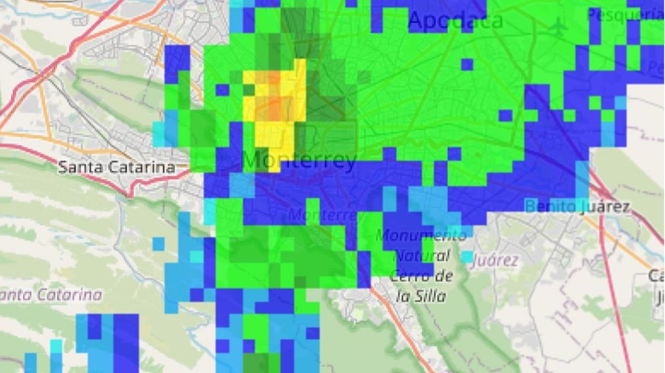 Comienzan las lluvias en la zona metropolitana de Monterrey