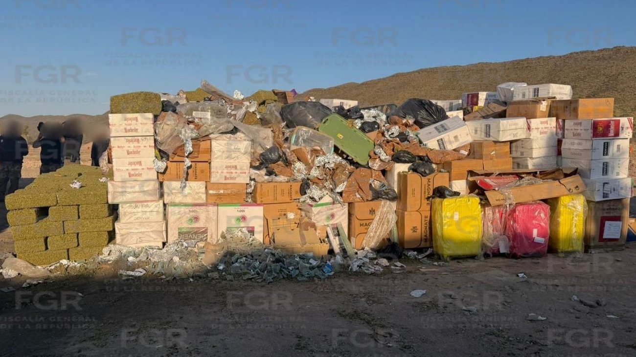 FGR incinera más de una tonelada de droga en Coahuila