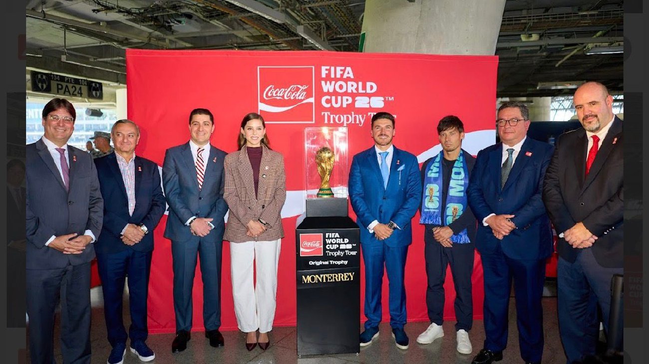 Trofeo del Mundial 2026 llega al Estadio Monterrey