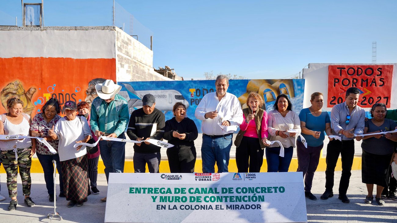 Reducen riesgos por lluvias en Ramos Arizpe con obra pluvial 