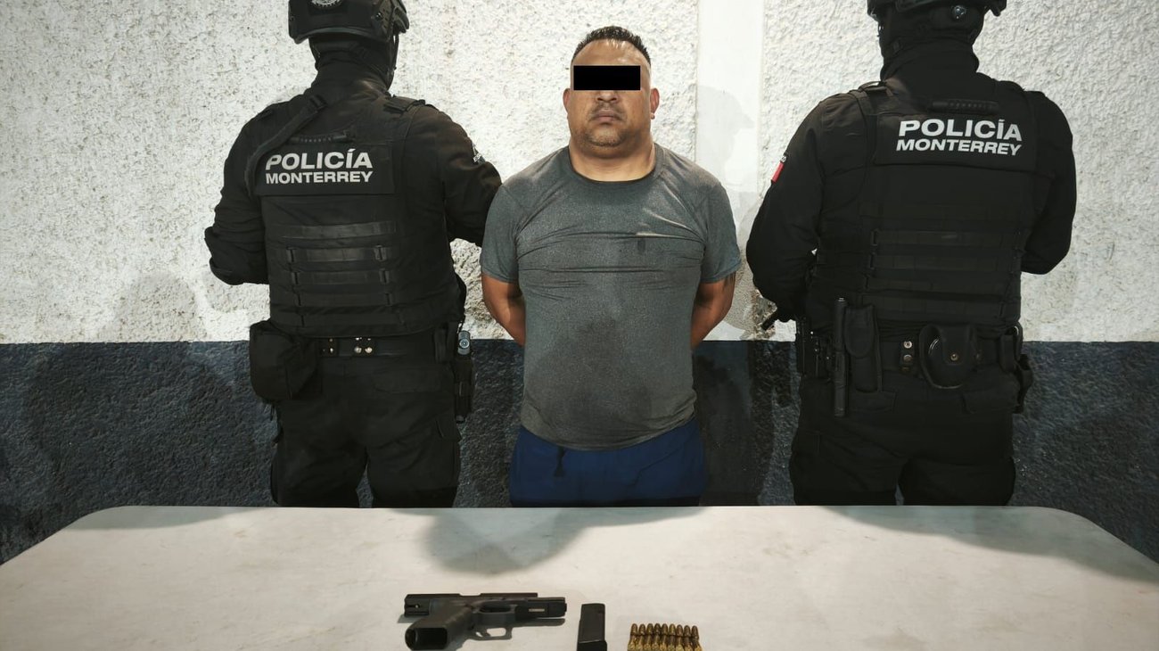 Detienen a hombre con arma de fuego en la colonia Progreso