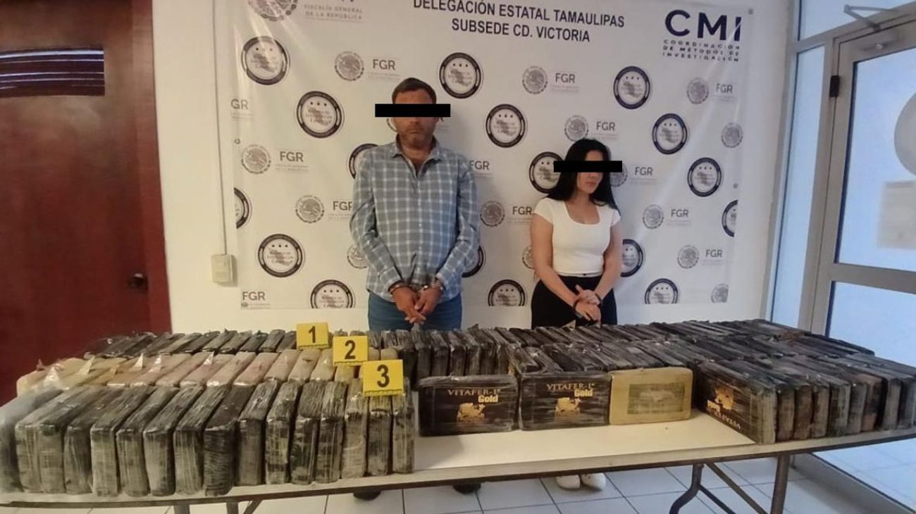  Decomisan fuerzas federales 117 kilos de cocaína en Tamaulipas