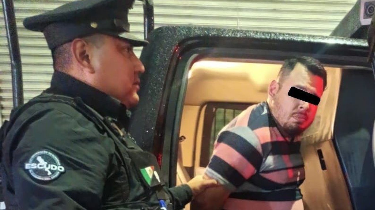 Detienen a hombre que agredió a su pareja por no servir la cena