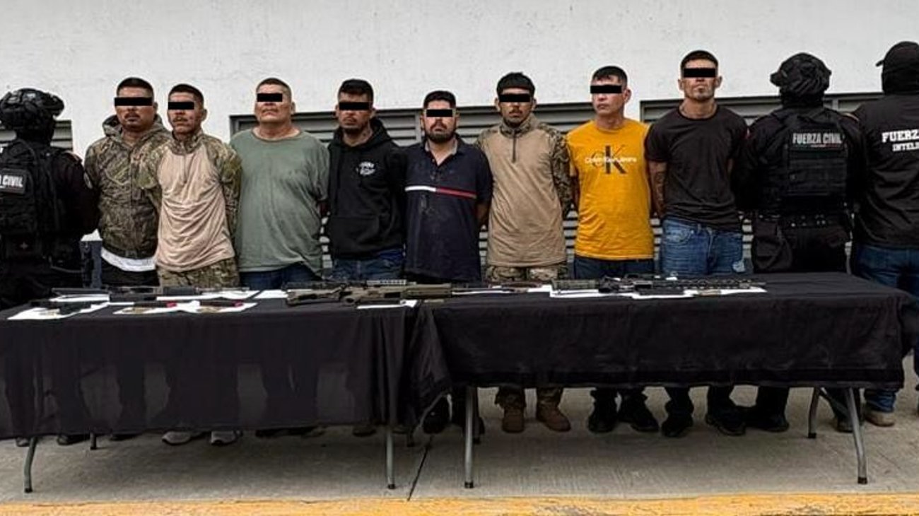 Capturan en Guadalupe a ocho generadores de violencia con armas