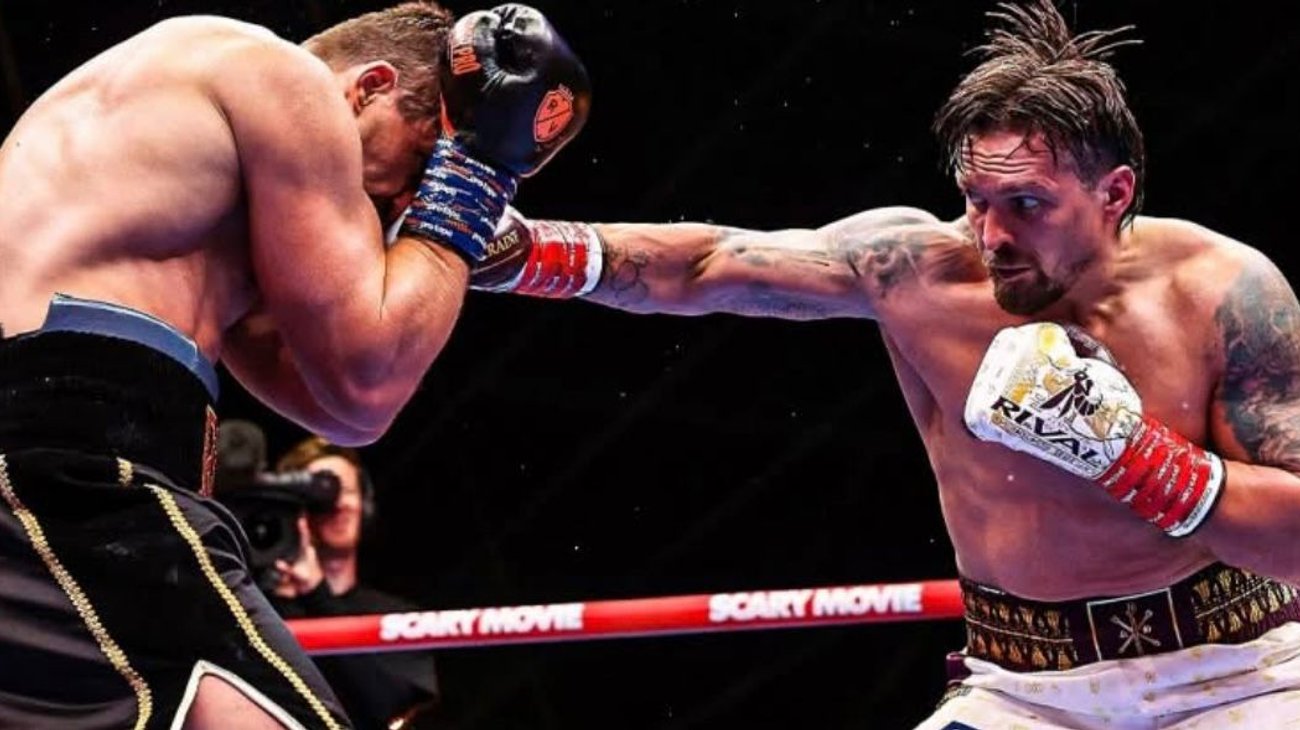 Oleksandr Usyk vence por nocaut técnico a Rico Verhoeven