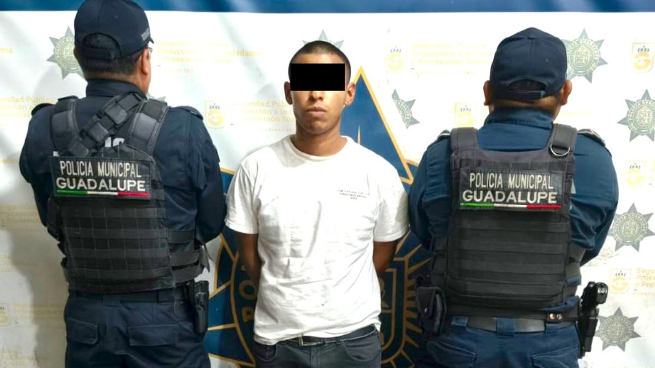 Detienen en Guadalupe a presunto asaltante serial