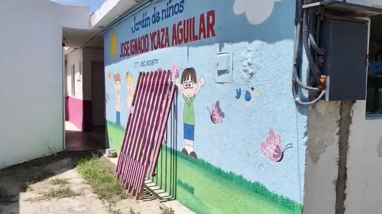 Alertan por daños estructurales en kínder de Reynosa
