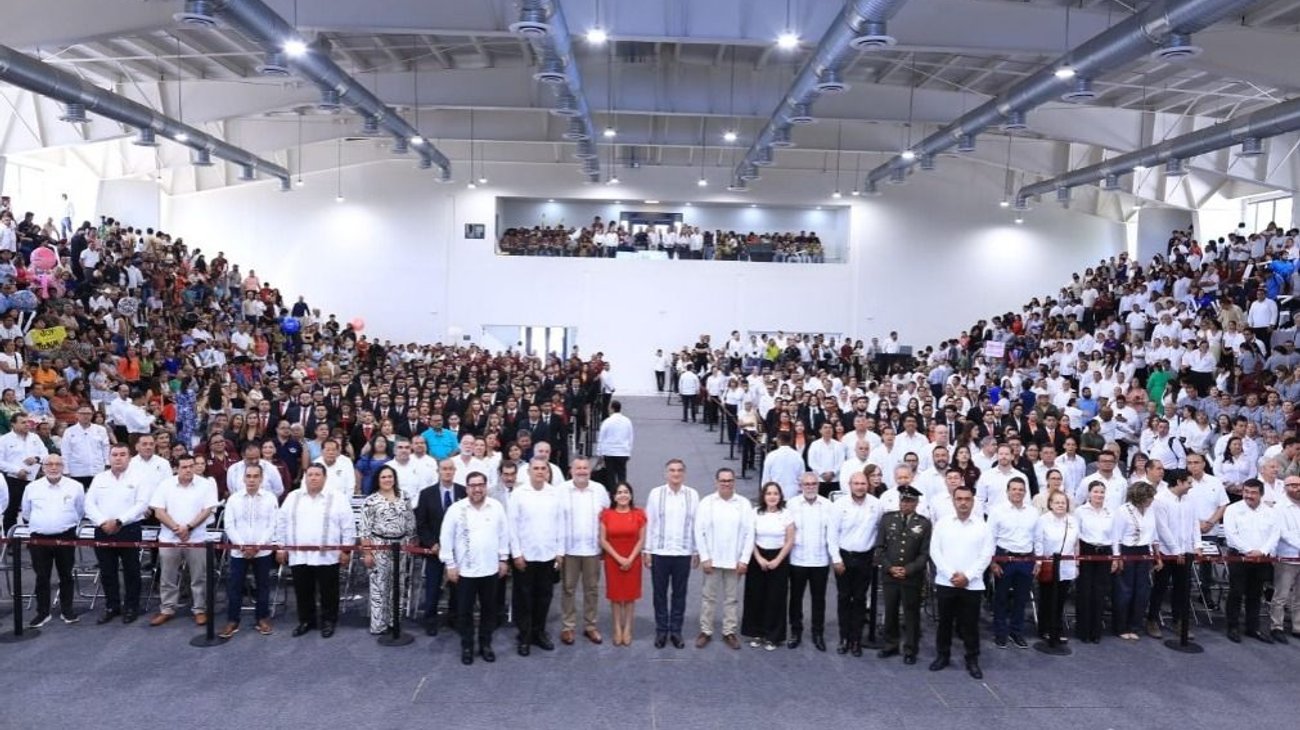 Américo Villarreal inaugura gimnasio del Tecnológico Victoria