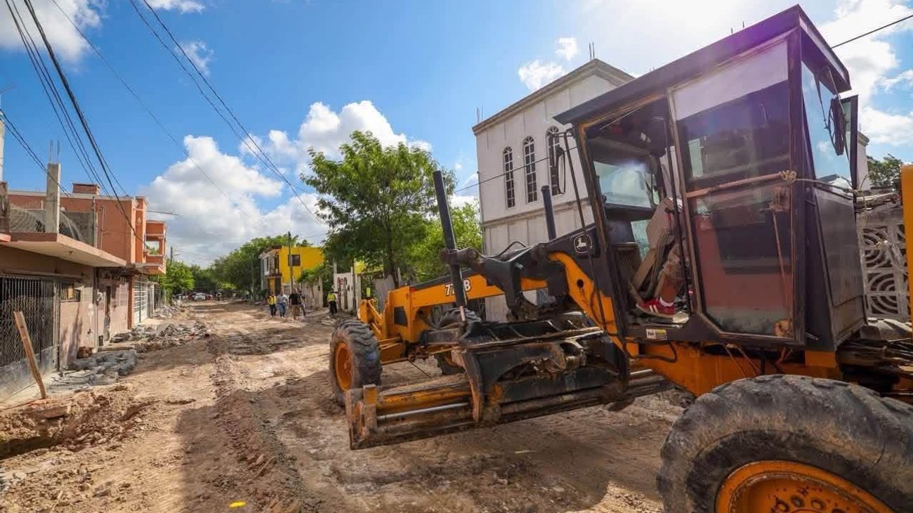 Avanza pavimentación de cuatro colonias en Reynosa