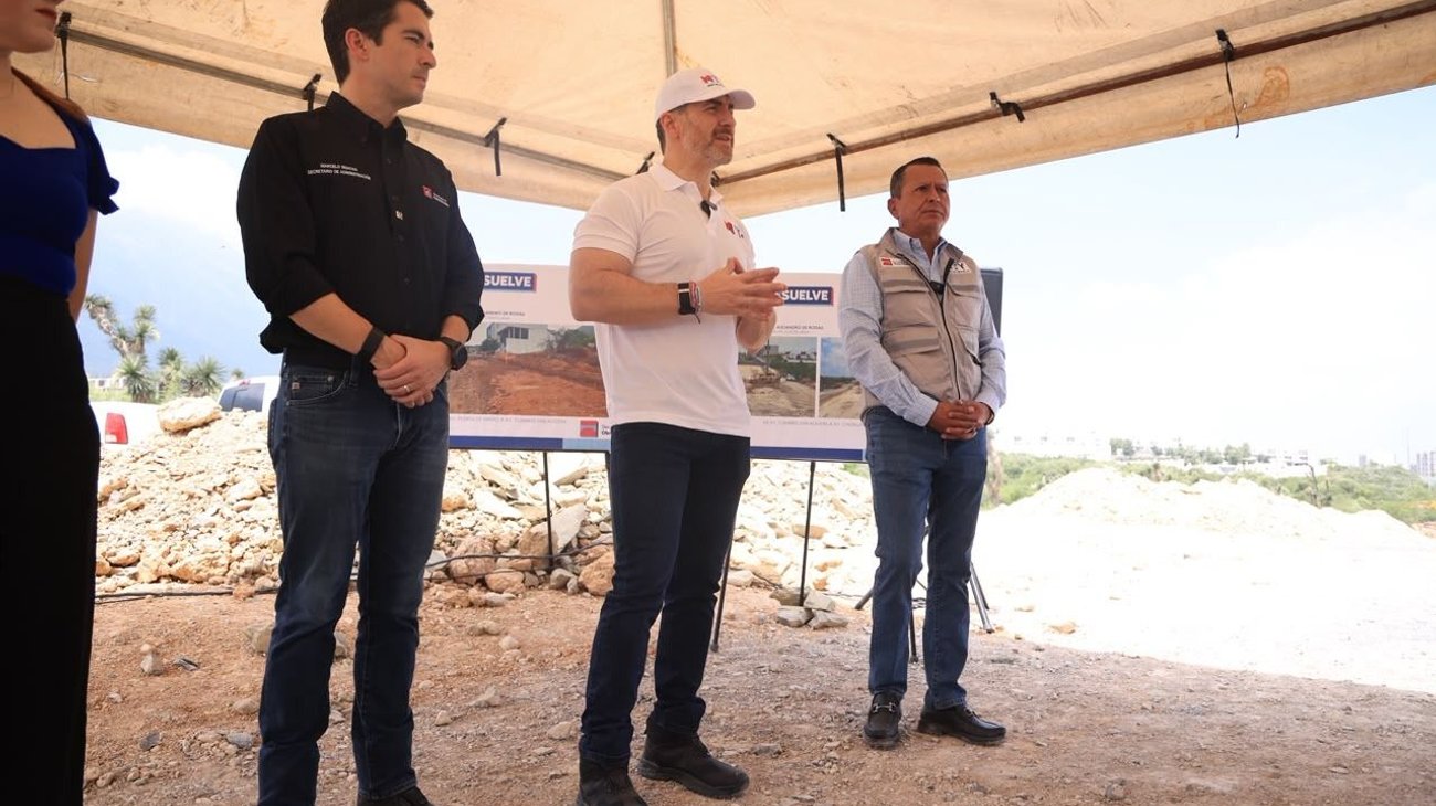 Supervisa Adrián de la Garza avance del Circuito Vial Poniente 