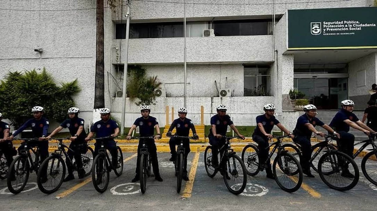 Guadalupe refuerza vigilancia en parques con División Ciclista