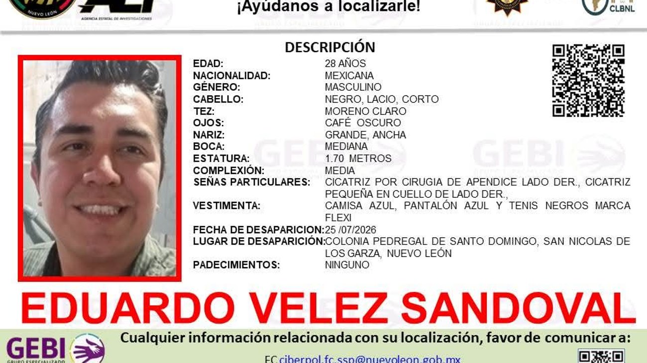 Buscan a hombre visto por última vez en San Nicolás