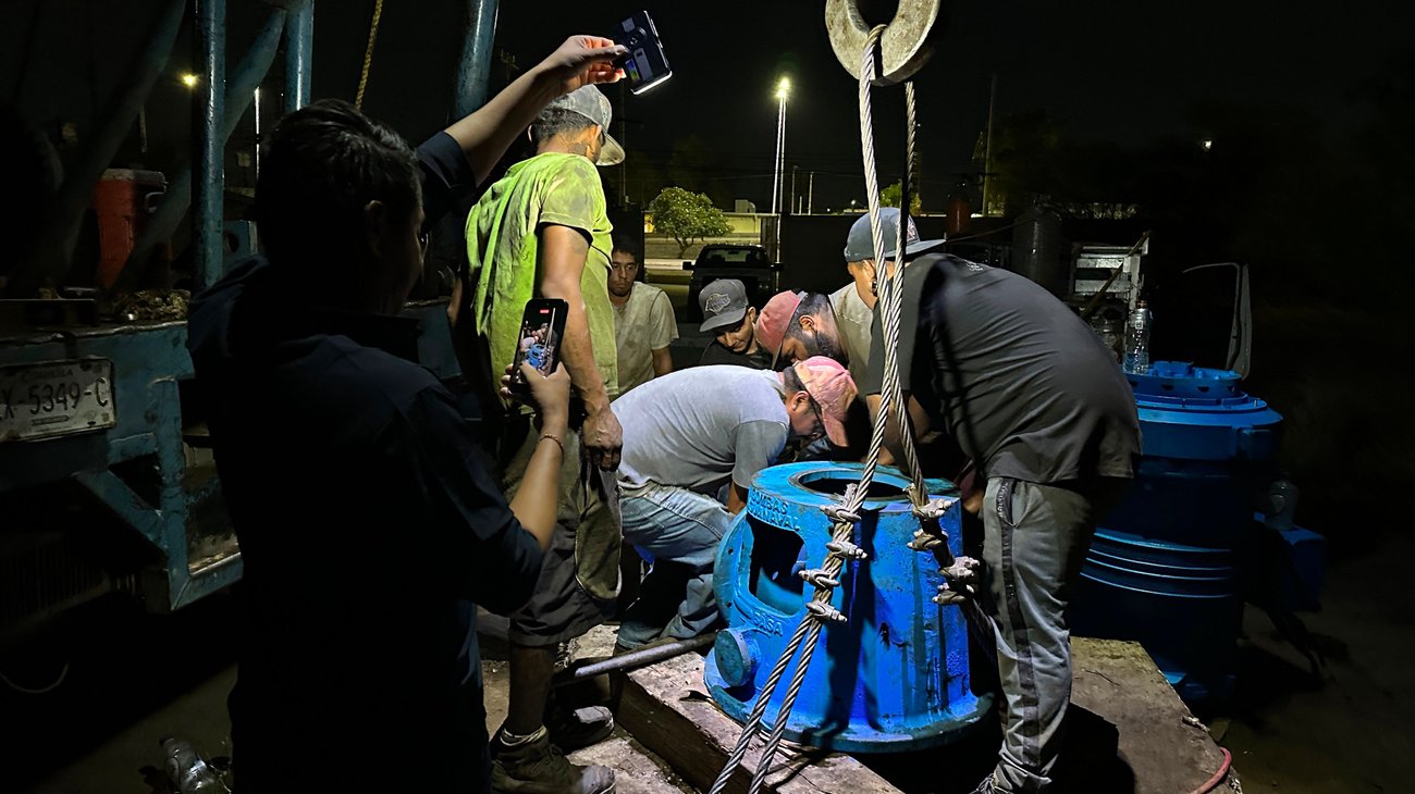 Reactivan bomba de agua tras nueve días de reparación