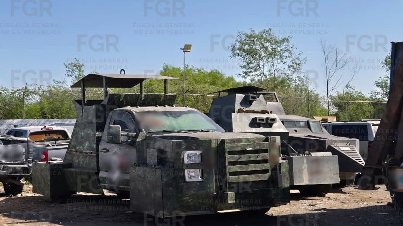 FGR destruye 25 vehículos 'monstruo' en Reynosa