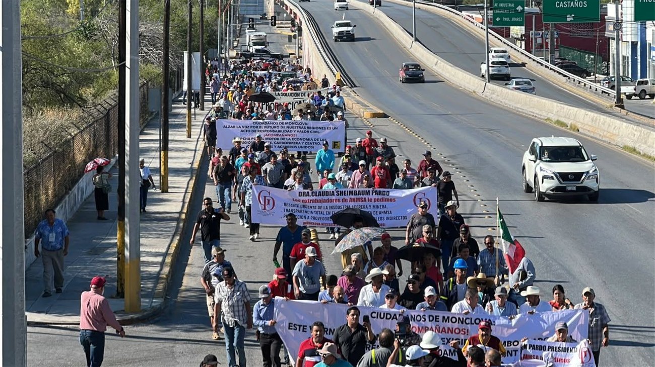 Trabajadores de AHMSA piden intervención de Sheinbaum