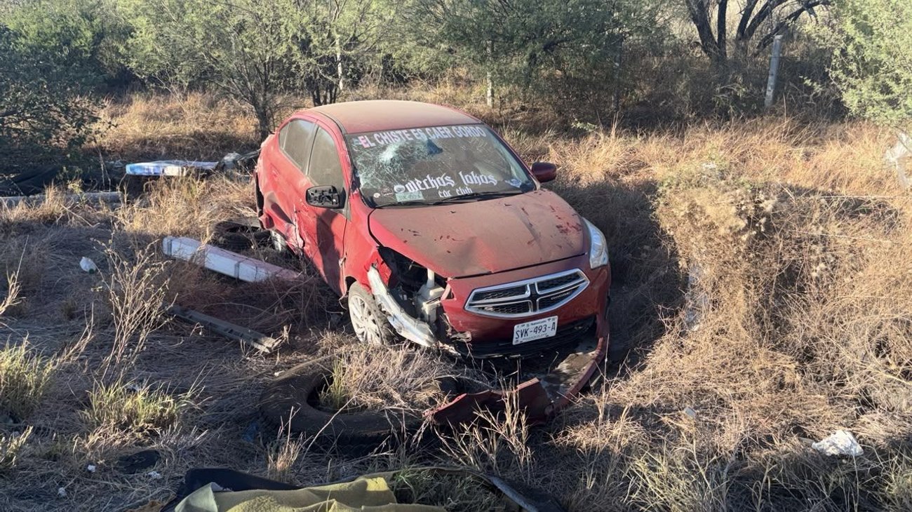 Accidente en autopista a Reynosa deja un joven lesionado