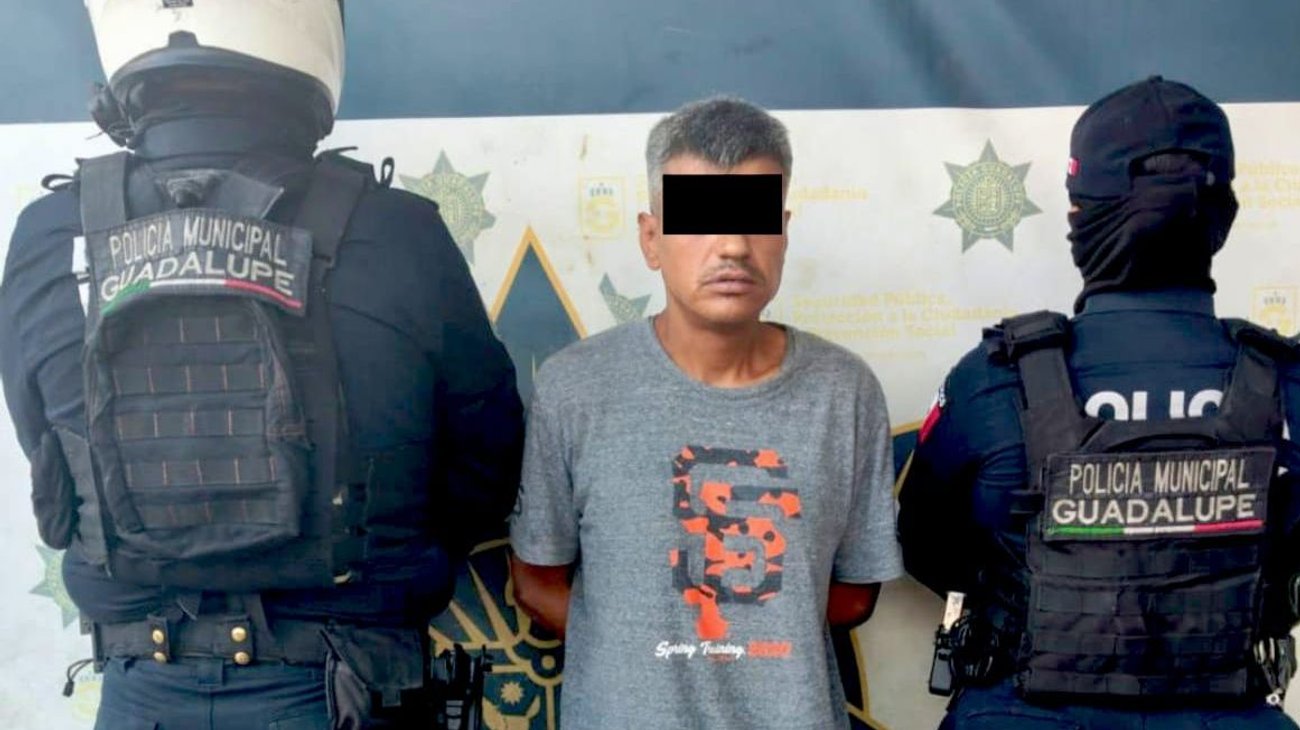 Se le cae el negocio de cristalazo; es detenido en Guadalupe 
