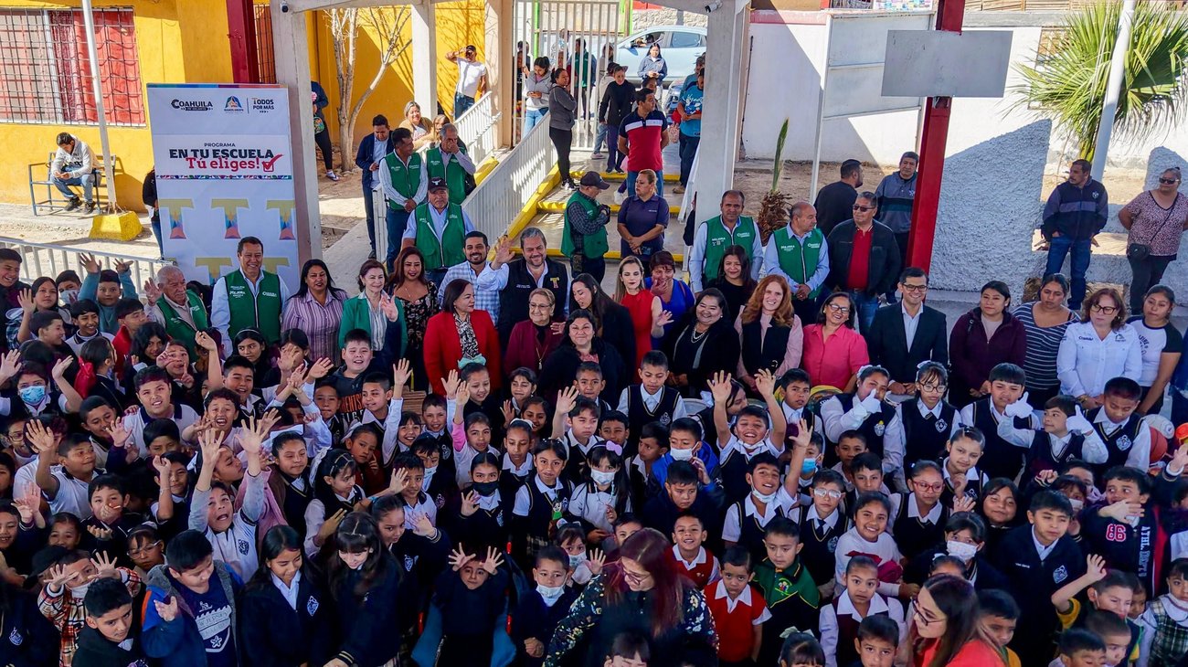 Benefician a mil alumnos con En Tu Escuela Eliges en Ramos Arizpe