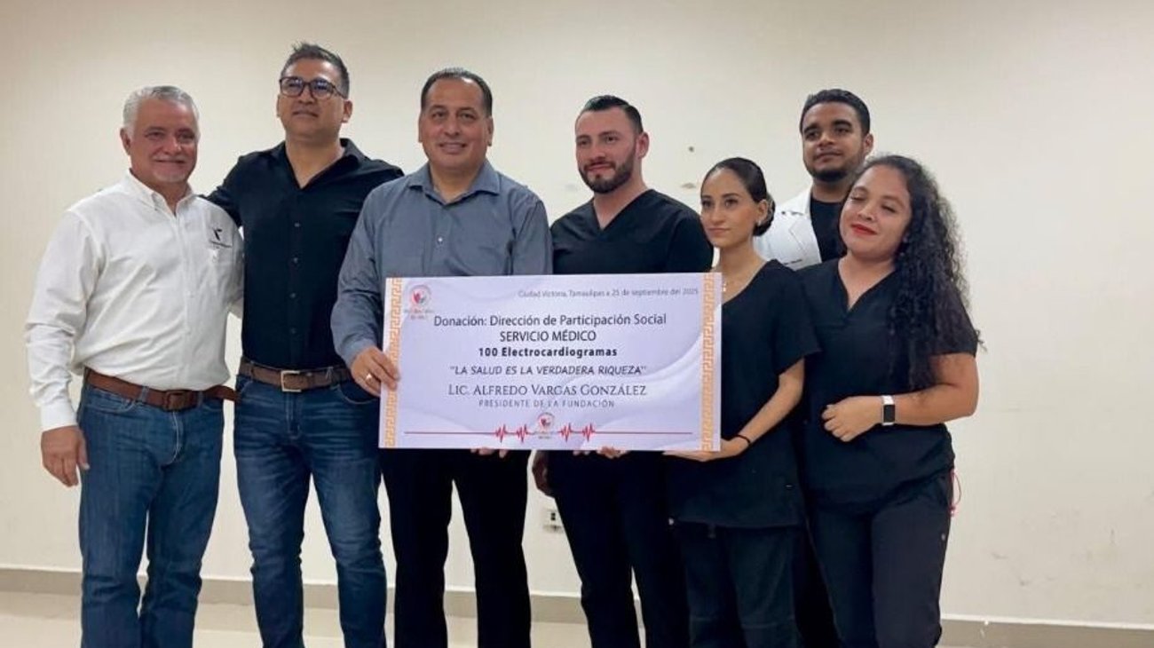 Fundación dona 100 electrocardiogramas a Educación en Tamaulipas