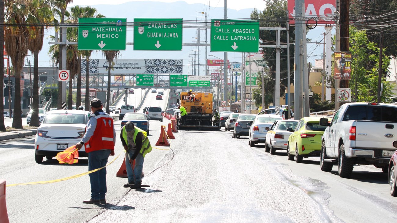 Saltillo llama a extremar precaución por obras en periférico LEA