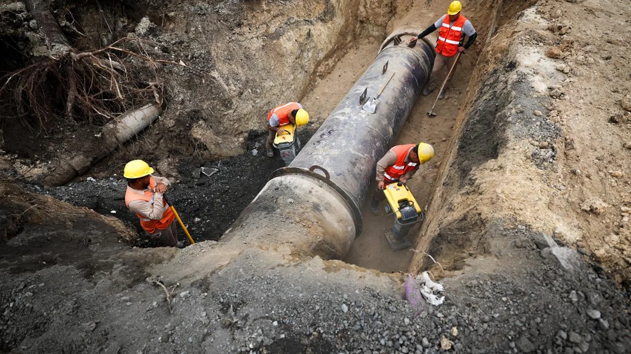 90% de colonias afectadas por falla en tubería ya tienen con agua