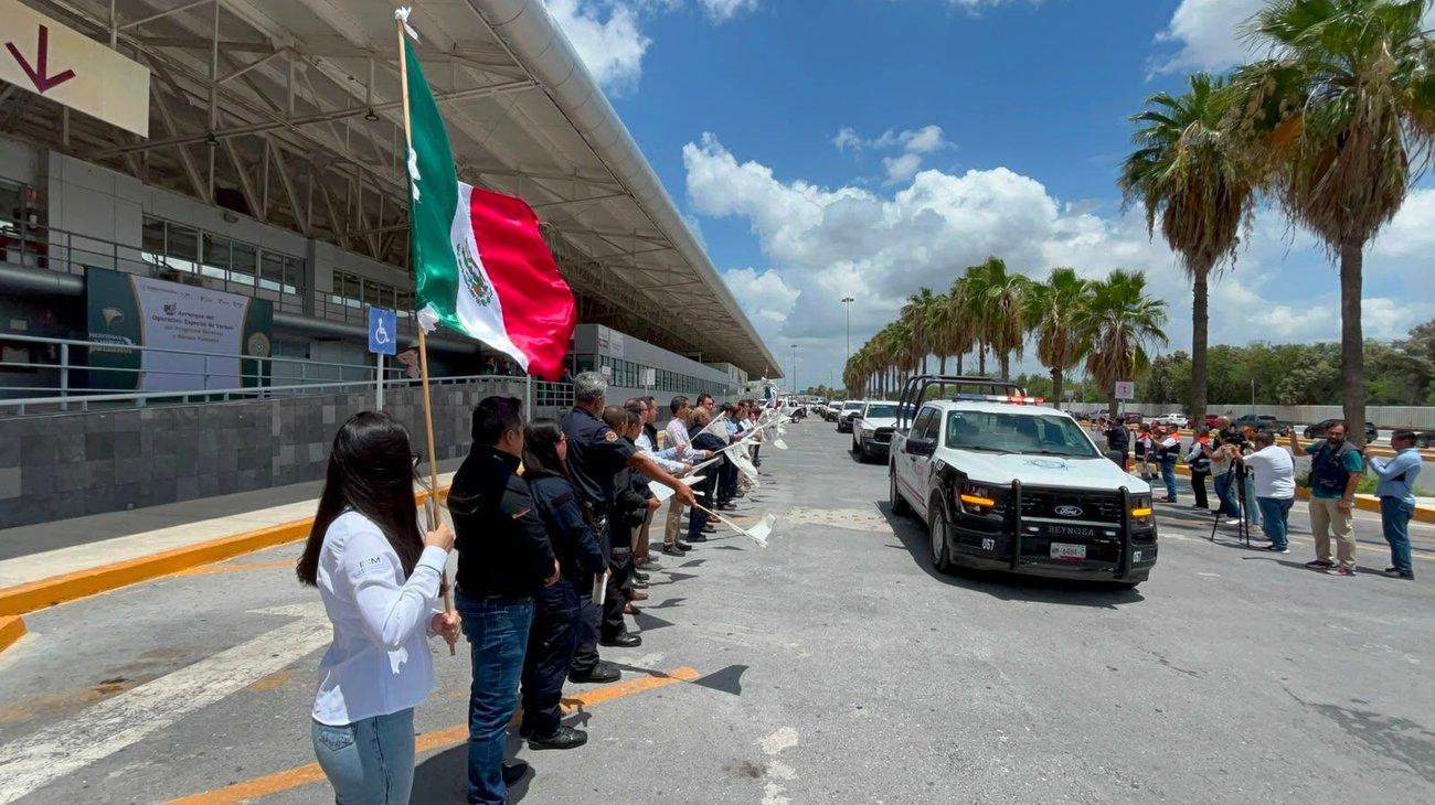 Refuerzan seguridad para llegada de paisanos a Reynosa