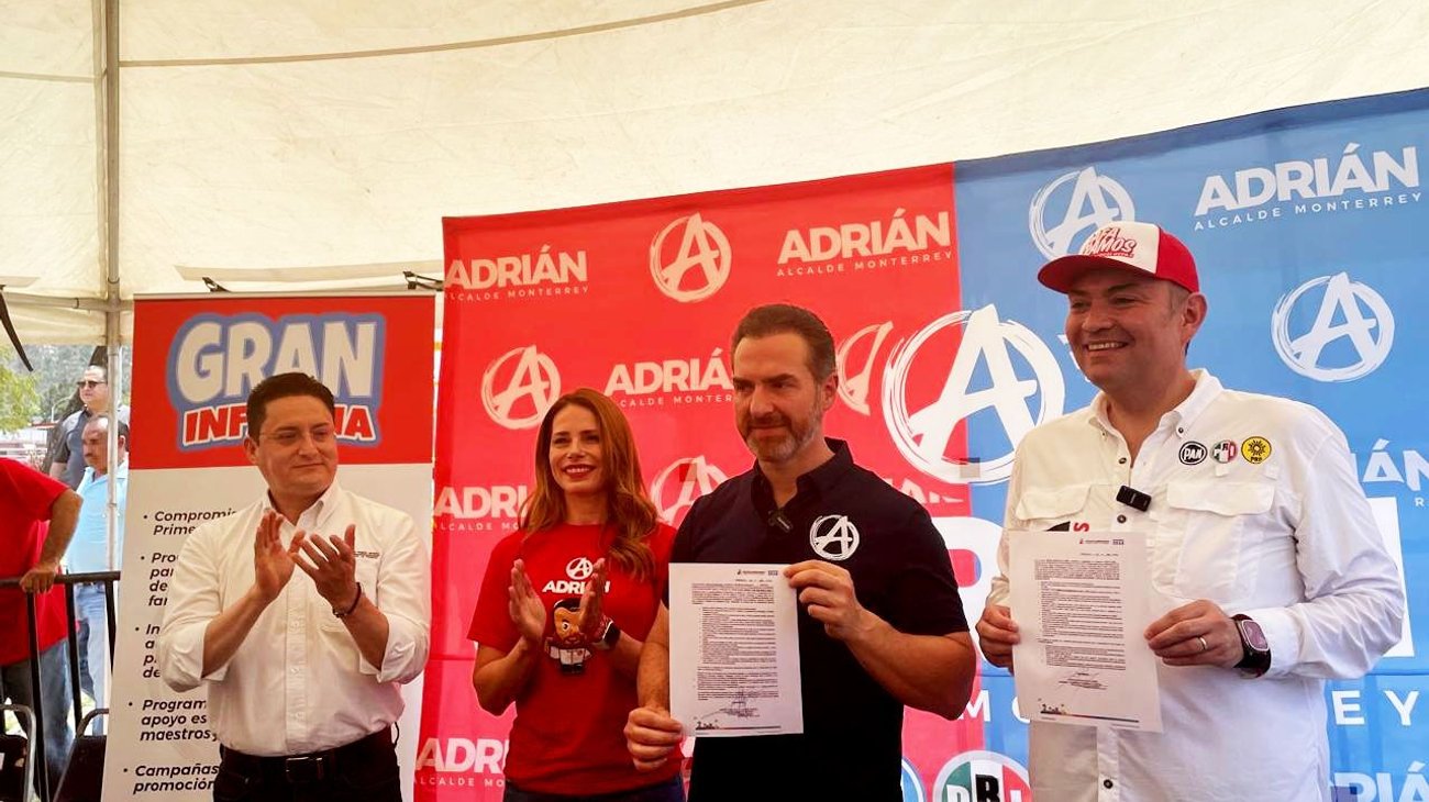Firma Adrián de la Garza 'pacto por la primera infancia'