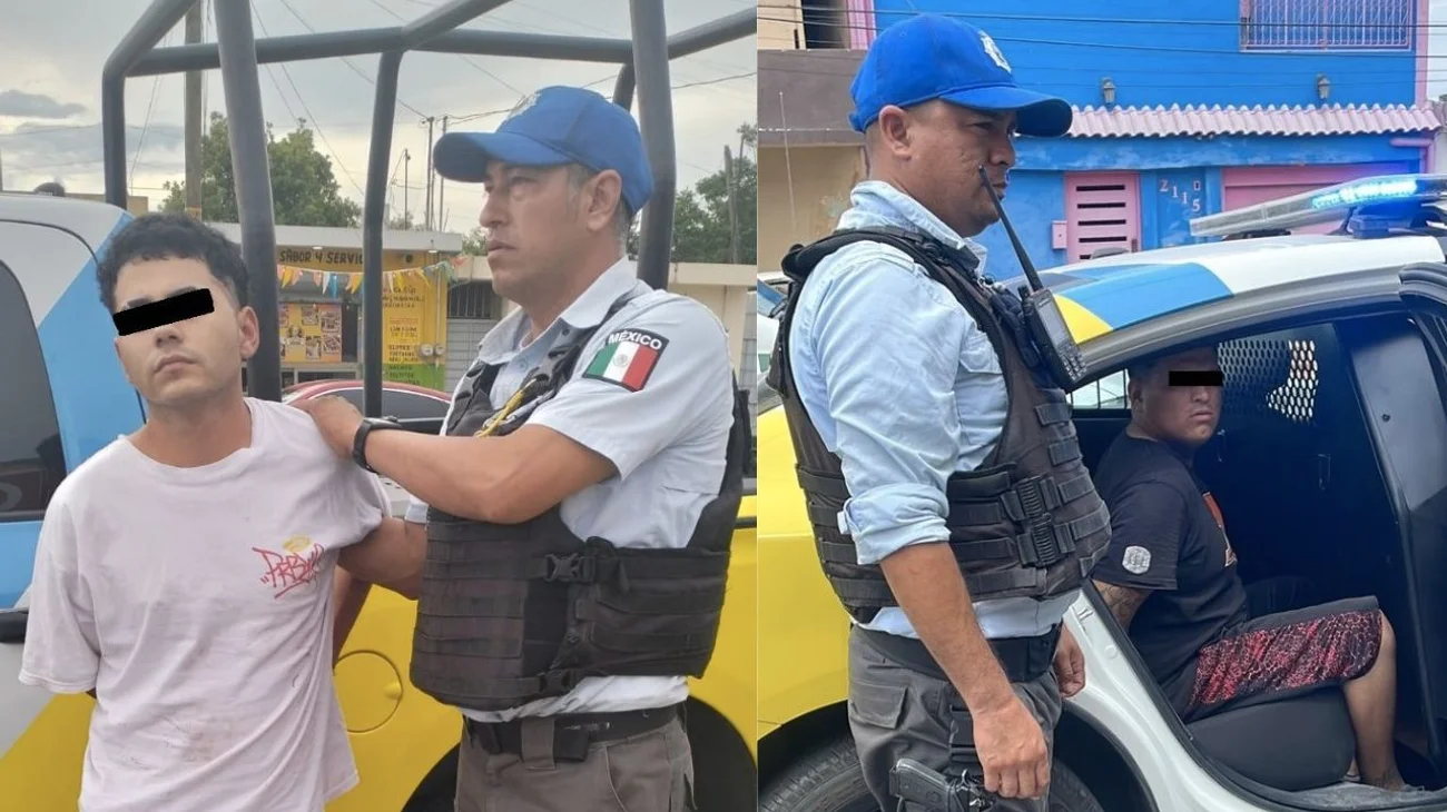 Agarran a dos asaltantes en Monterrey; uno logra escapar