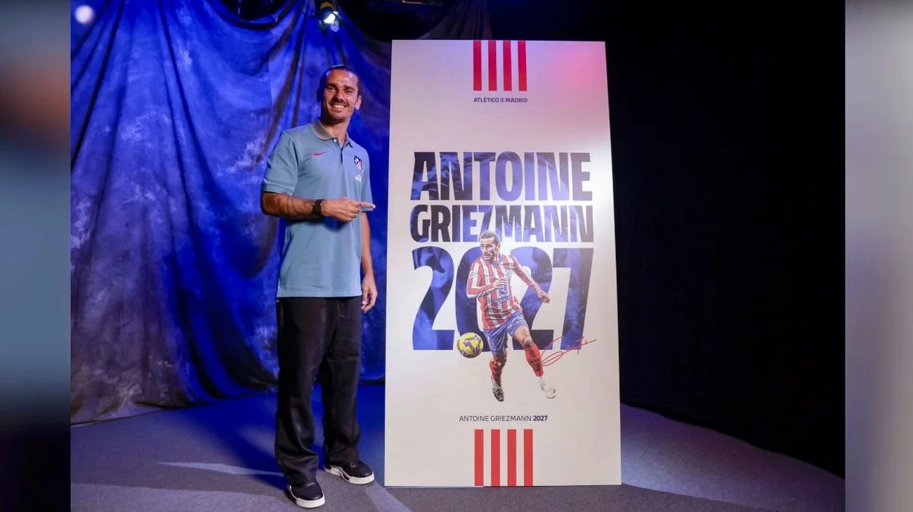 Antoine Griezmann amplía contrato con el Atlético de Madrid