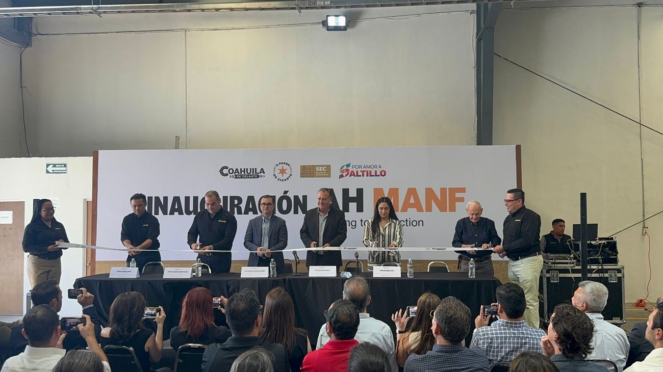 Inauguran en Saltillo empresa AH MANF con inversión de 10 mdd