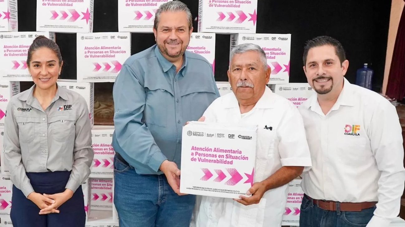 Entregan 220 canastas alimentarias a adultos mayores