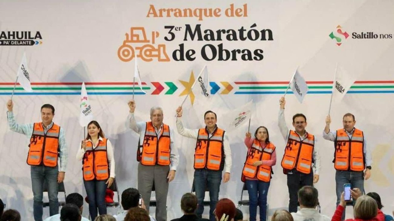 Arrancó oficialmente Tercer Maratón de Obras en Saltillo