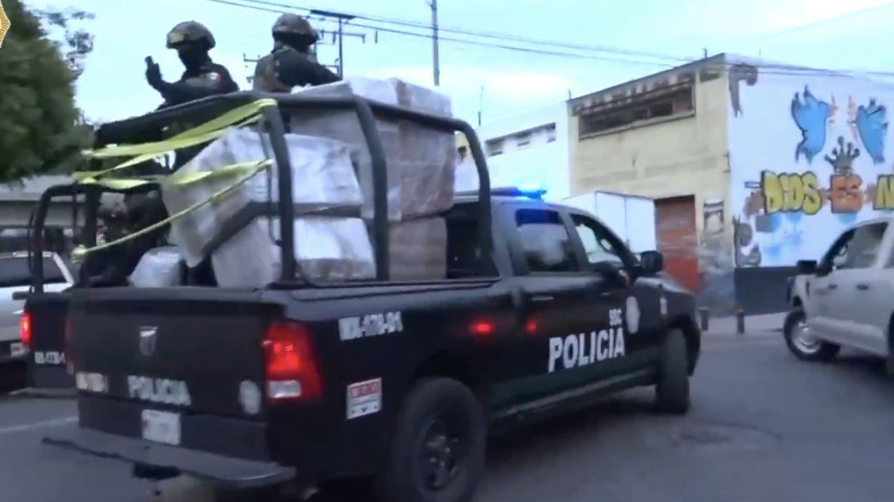Aseguran 240kg de marihuana y detienen a siete personas