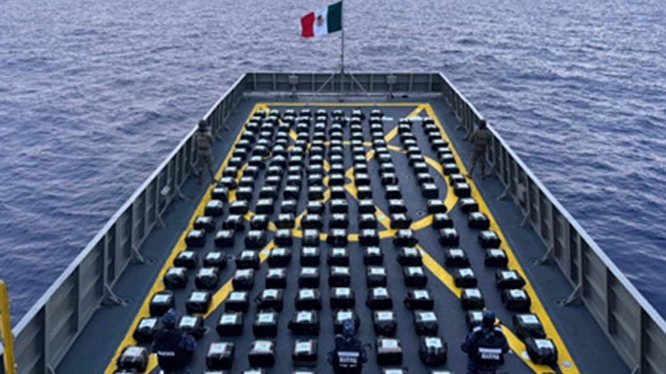 Incauta Marina dos toneladas de cocaína en costas de Acapulco