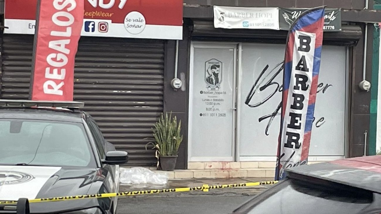 Ataque armado en barbería de Guadalupe deja dos lesionados 
