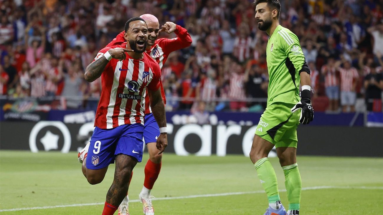 3-1. Golazo de Memphis, liderato del Atlético