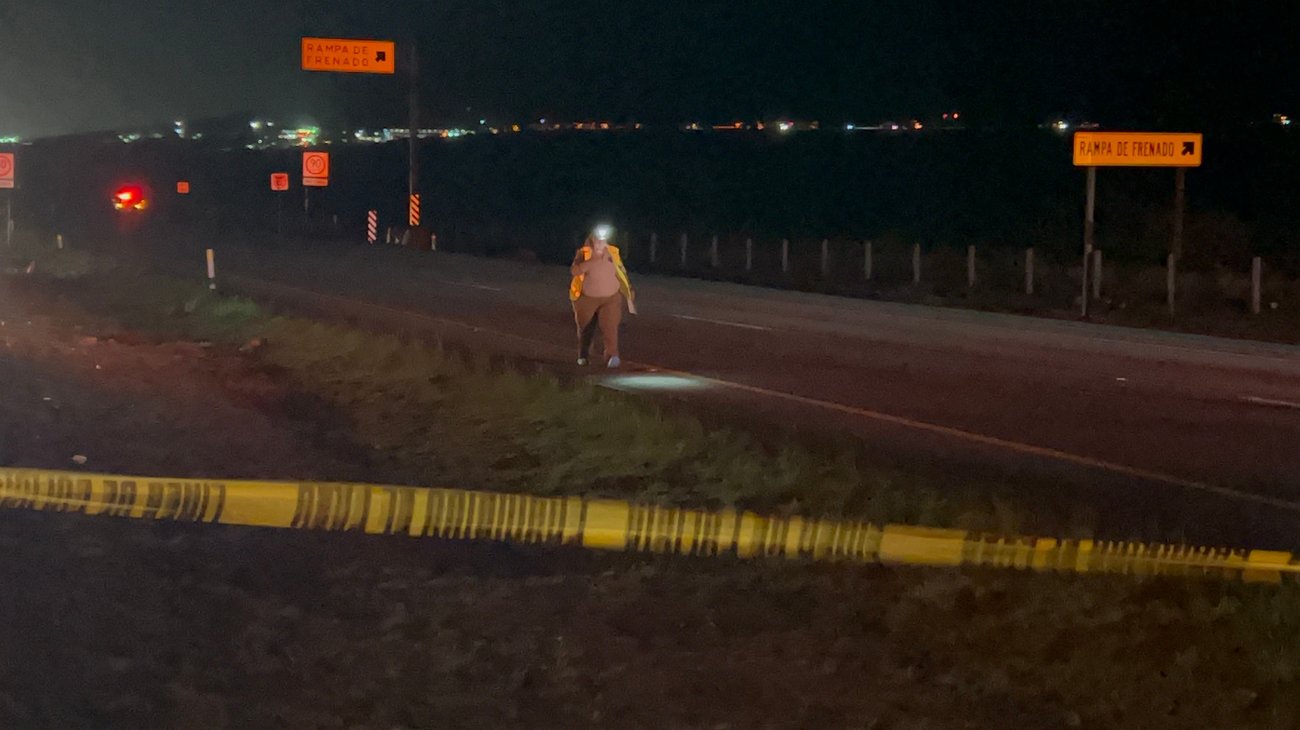 Persona muere arrollada en la Carretera Libre Monterrey–Saltillo