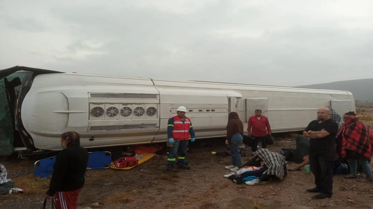 Accidente en la Saltillo-Zacatecas deja 8 muertos