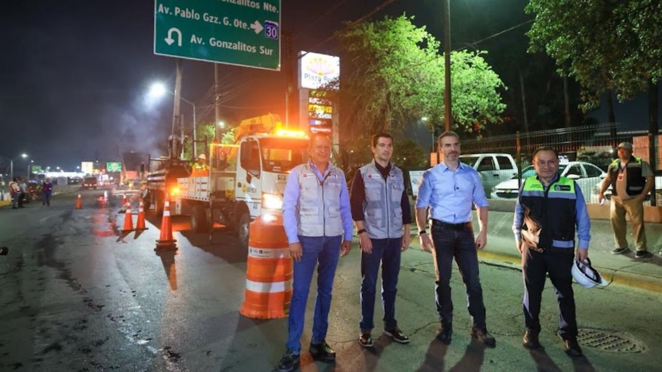 Monterrey avanza en rehabilitación de vialidades rumbo al Mundial