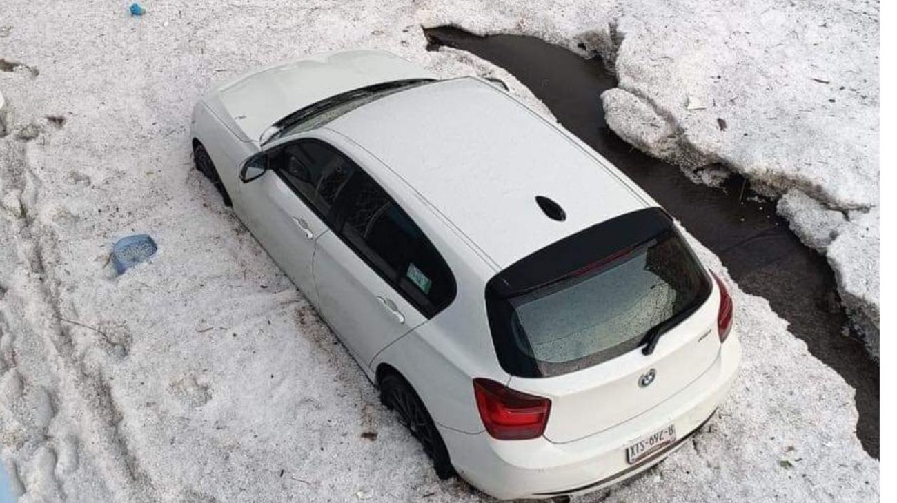 Azota tormenta a Puebla con lluvia intensa y granizo