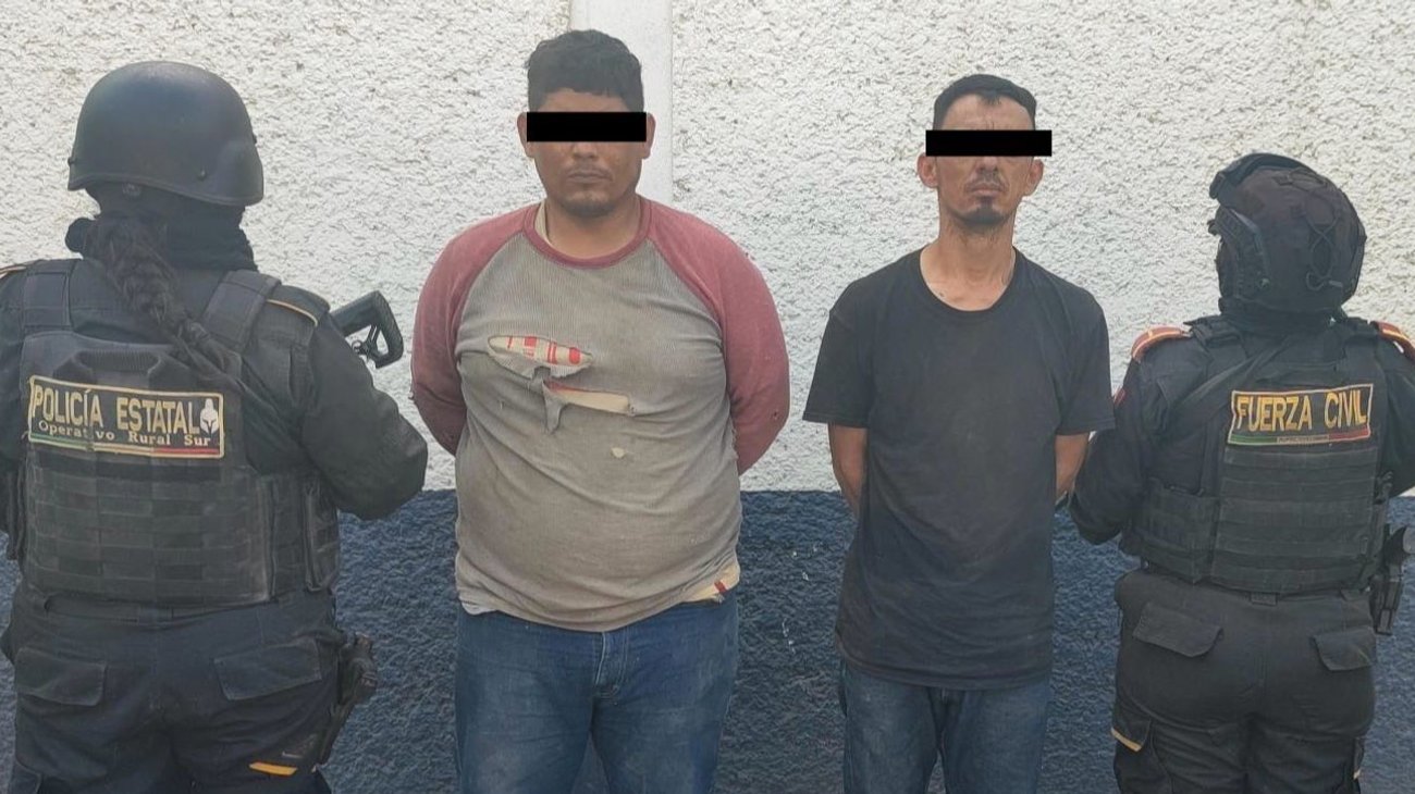 Capturan en Parás a dos con equipo táctico, ponchallantas y droga