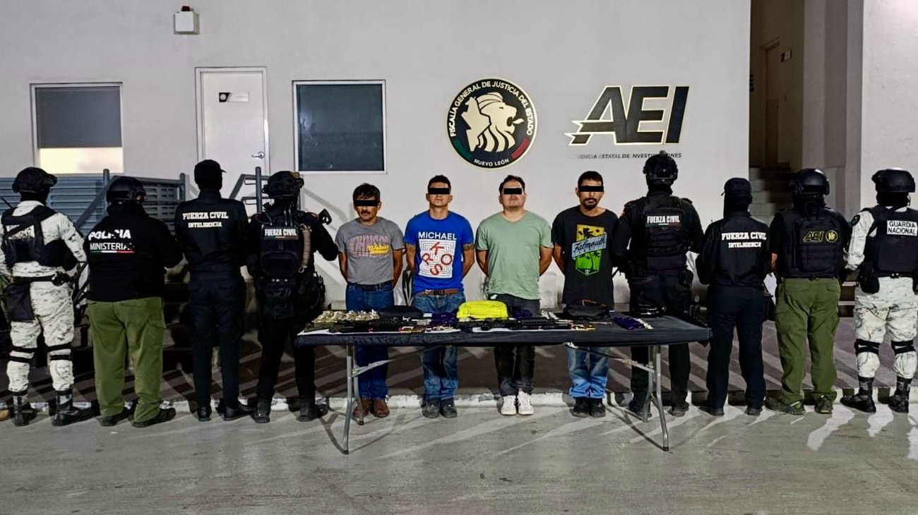 Detienen a cuatro presuntos generadores de violencia en Apodaca