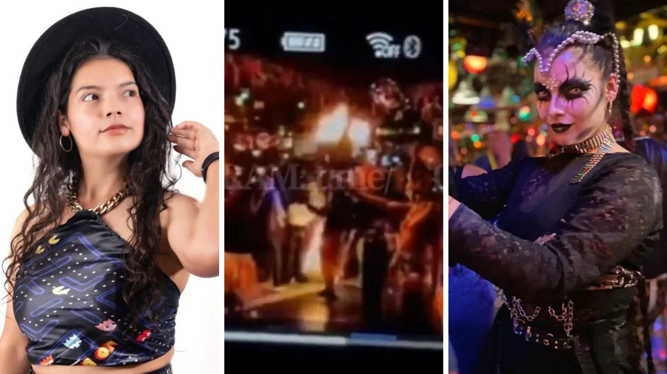 Bailarina queda envuelta en llamas por error en restaurante