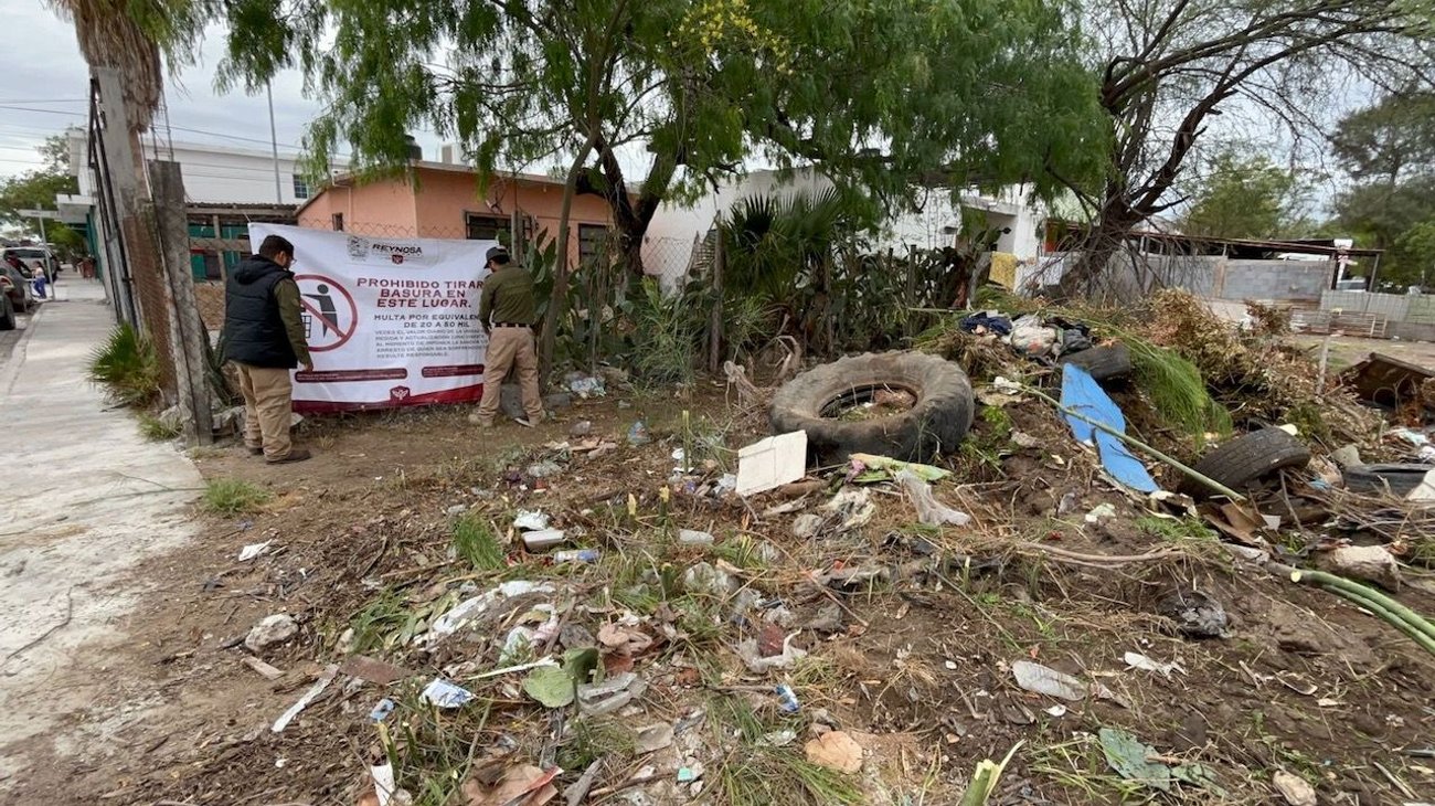Basura en calles de Reynosa, entre principales quejas ciudadanas